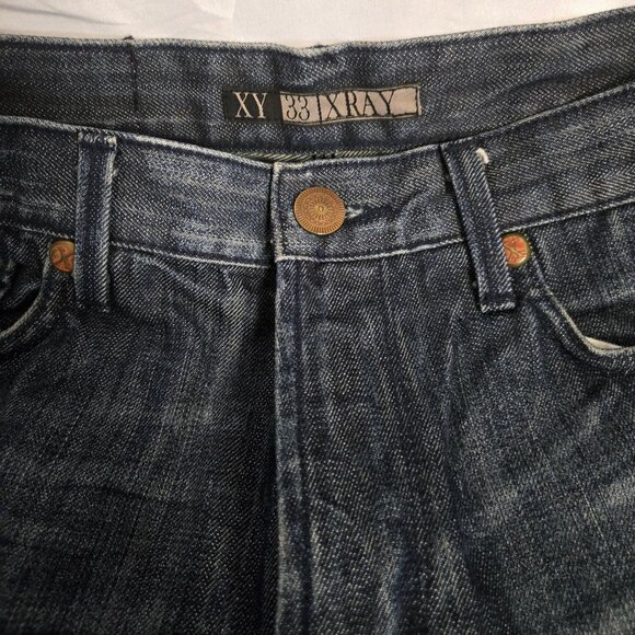 X-Ray Blue Denim Light Distressed Jeans (33) - Picture 3 of 10